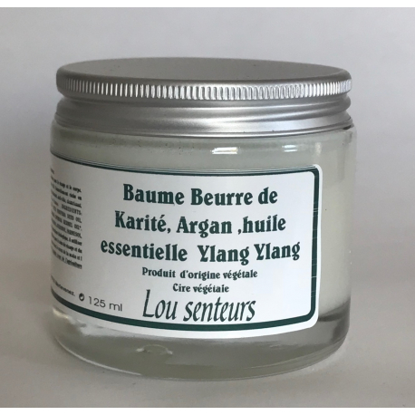 Baume Beurre de Karité, Argan à l'Ylang Ylang - Lou Senteurs